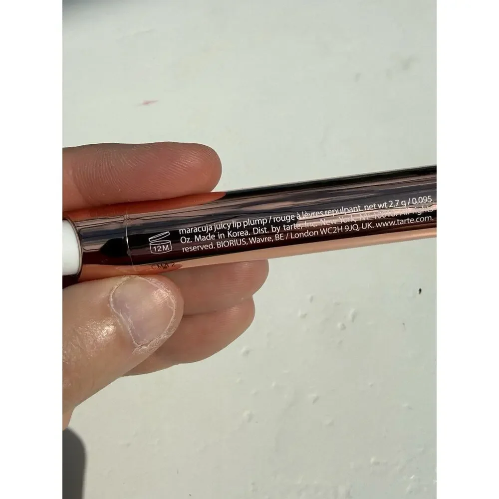 Tarte Maracuja Juicy Lip Plump ~ Shimmer Glass ~Soft Pink- NO BOX. SEE PICTURES